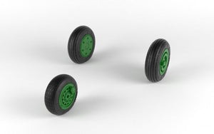 Armory Models AW48027 Mikoyan MiG-21 Fishbed wheels w/ weighted tires, early 1/48 – zdjęcie 4