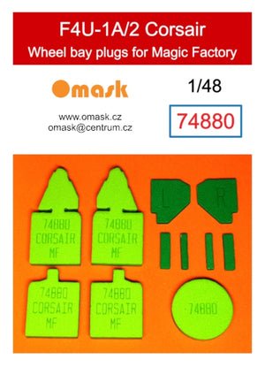 Omask 74881 Fairey Fulmar Mk.II wheel bay plugs (for Trumpeter 05823) 1/48 – zdjęcie 2