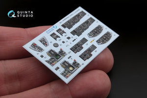 Quinta Studio QD48147 F-104A/C 3D-Printed &amp;amp; coloured Interior on decal paper (for Hasegawa kit) 1/48 – immagine 2