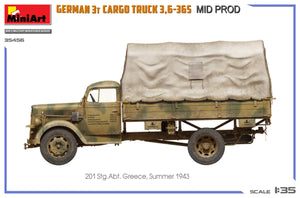 Miniart 35456 GERMAN 3T CARGO TRUCK 3,6-36S MID PROD 1/35 – zdjęcie 11