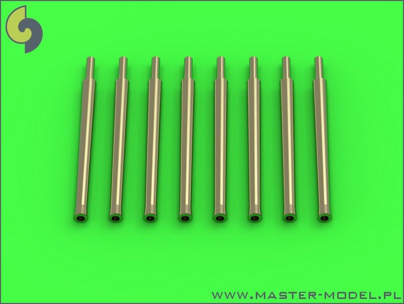 Master SM-350-084 IJN 12,7cm/50 (5in) 3rd Year Type barrels - for turrets with blastbags (8pcs) - most IJN destroyers built 1930-1945 1/350