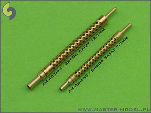 Master AM-48-054 Italian machine gun Breda SAFAT 12,7mm barrels (2pcs) 1/48 – zdjęcie 4