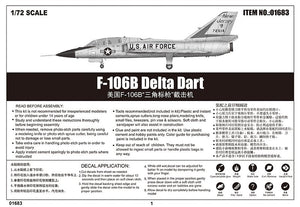 Trumpeter 01683 US F-106B Delta Dart 1/72 – image 4