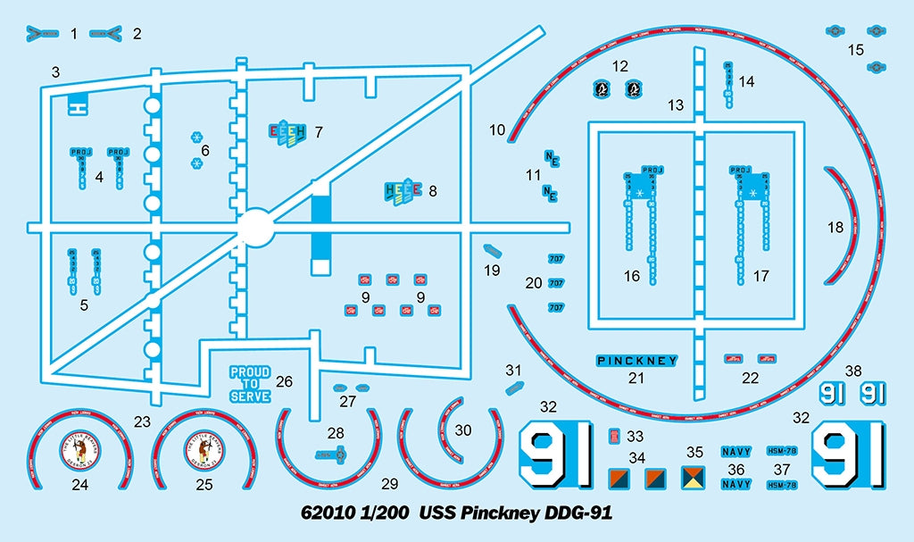I Love Kit 62010 USS Pinckney DDG-91 1/200 – image 4