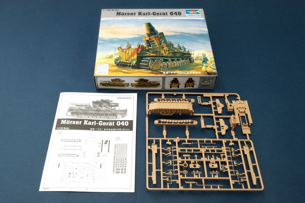 Trumpeter 00101 Morser Karl-Gerat 040/041 (Initial Version) 1/144 – zdjęcie 2