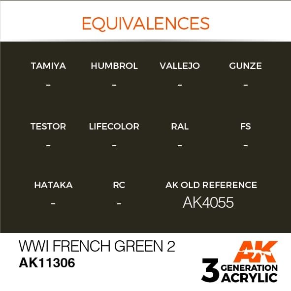 AK Interactive AK11306 WWI French Green 2 17ml – image 3