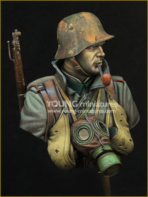 Young Miniatures YM1857 GERMAN STORMTROOPER WWI 1/10 – zdjęcie 9