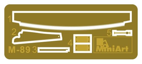 MiniArt 35594 Construction Set Kit: Ladders, Table, Buckets, Bricks, Cart, Anvil, Beams, Jack Stand &amp;amp; Tools 1/35 – immagine 11