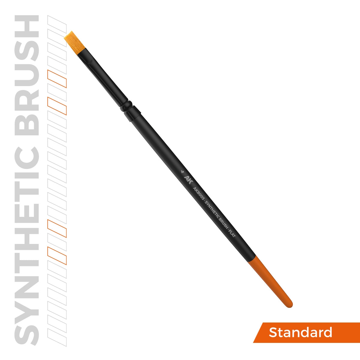 AK Interactive AKB003 AK SYNTHETIC BRUSH – FLAT 4 – image 3