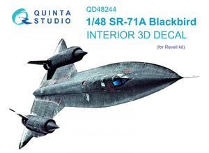 Quinta Studio QD48244 SR-71A 3D-Printed &amp;amp; colored Interior on decal paper (Revell) 1/48