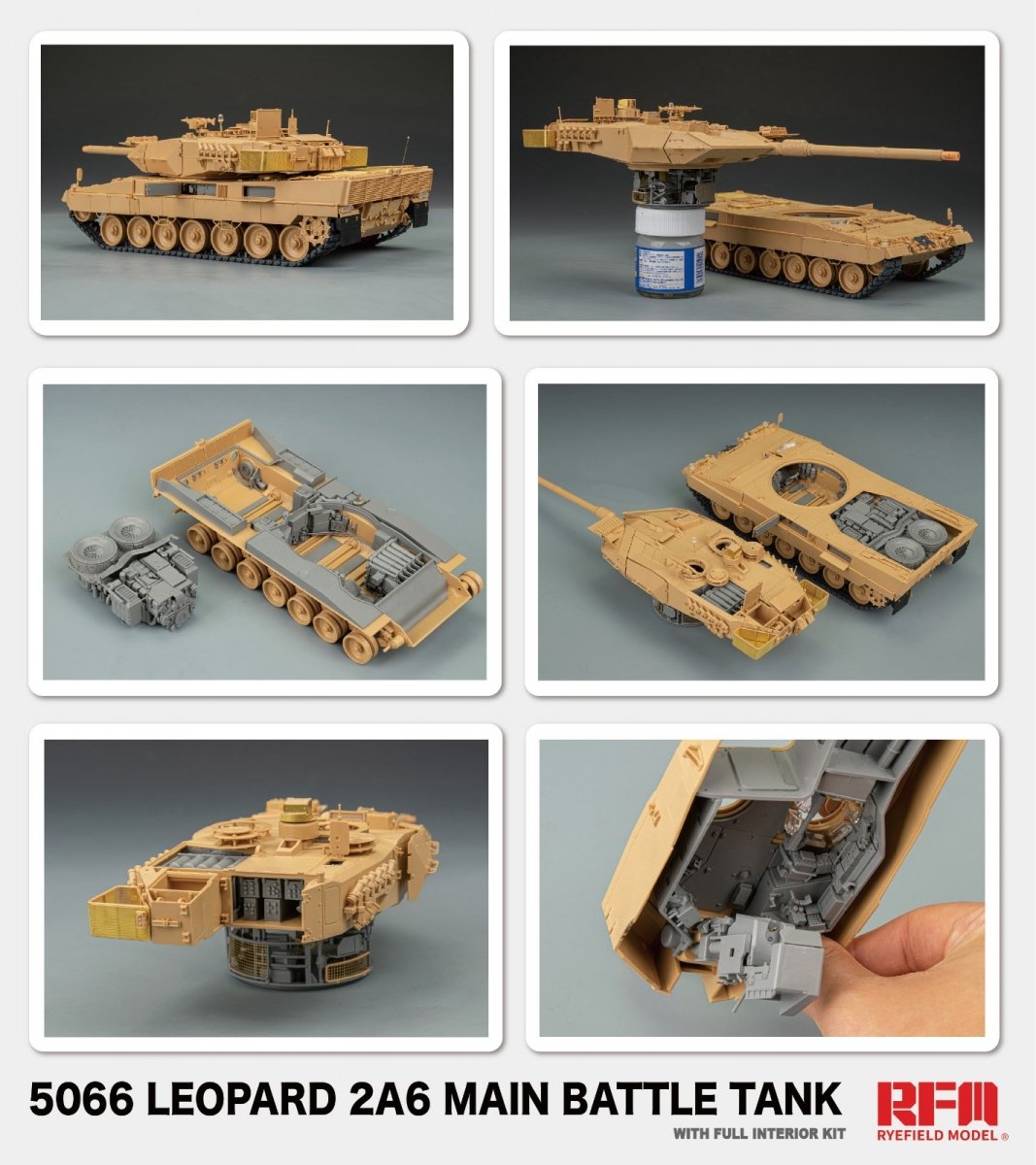 Rye Field Model 5066 Leopard 2 A6 - FULL INITERIOR 1/35 – zdjęcie 8