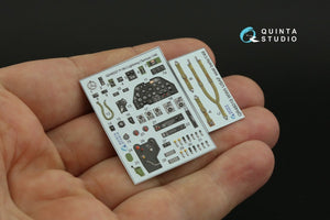 Quinta Studio QD48327 P-38J 3D-Printed &amp;amp; coloured Interior on decal paper (Tamiya) 1/48 – zdjęcie 3