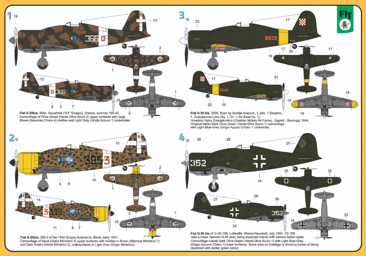 Fly 72039 Fiat G.50 bis 1/72 – zdjęcie 2
