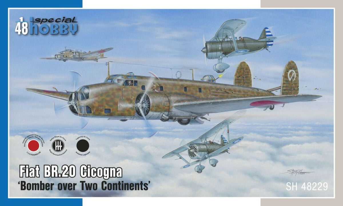 Special Hobby 48229 Fiat BR.20 Cicogna &amp;#39;Bomber Over Two Continents&amp;#39; 1/48