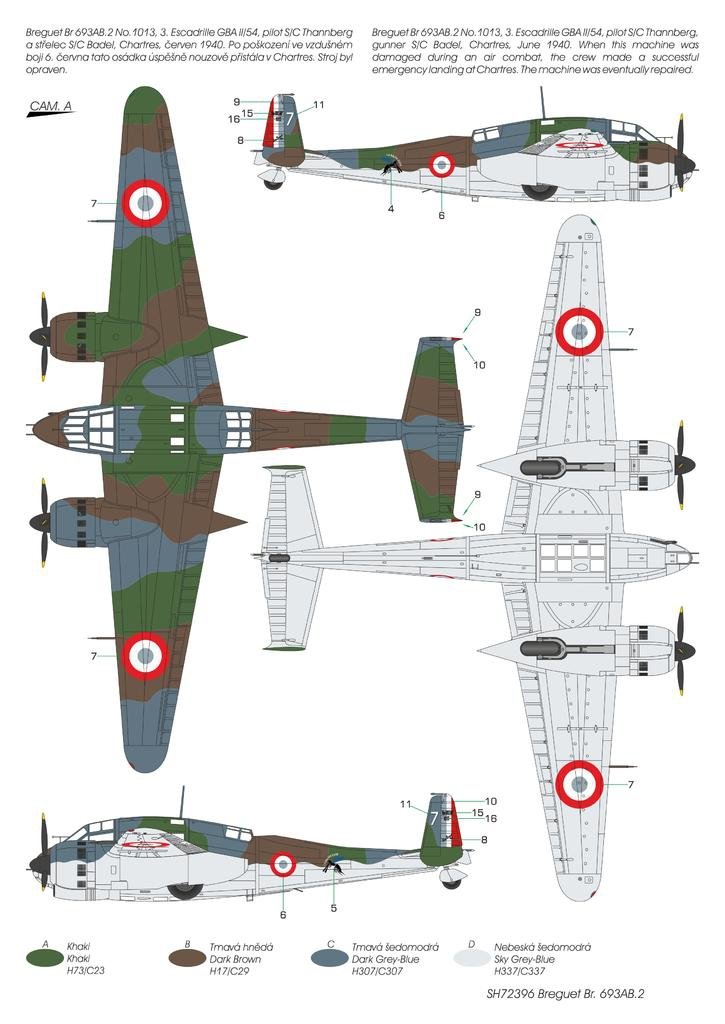 Special Hobby 72396 Breguet Br.693AB.2 &amp;#39;French Attack-Bomber&amp;#39; 1/72 – zdjęcie 2