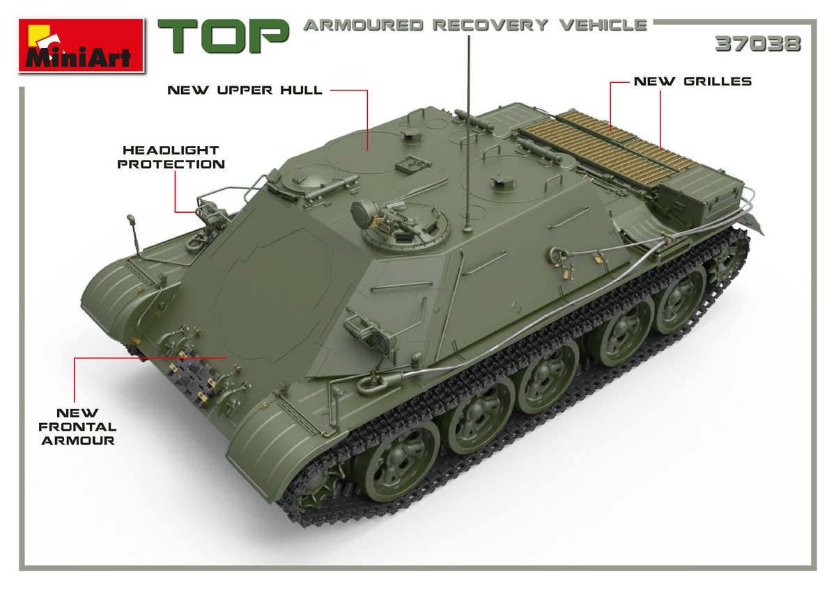 MiniArt 37038 TOP ARMORED RECOVERY VEHICLE 1/35 – image 3