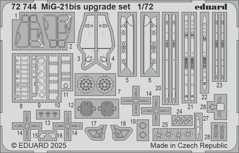 Eduard 72744 MiG-21bis upgrade set EDUARD 1/72
