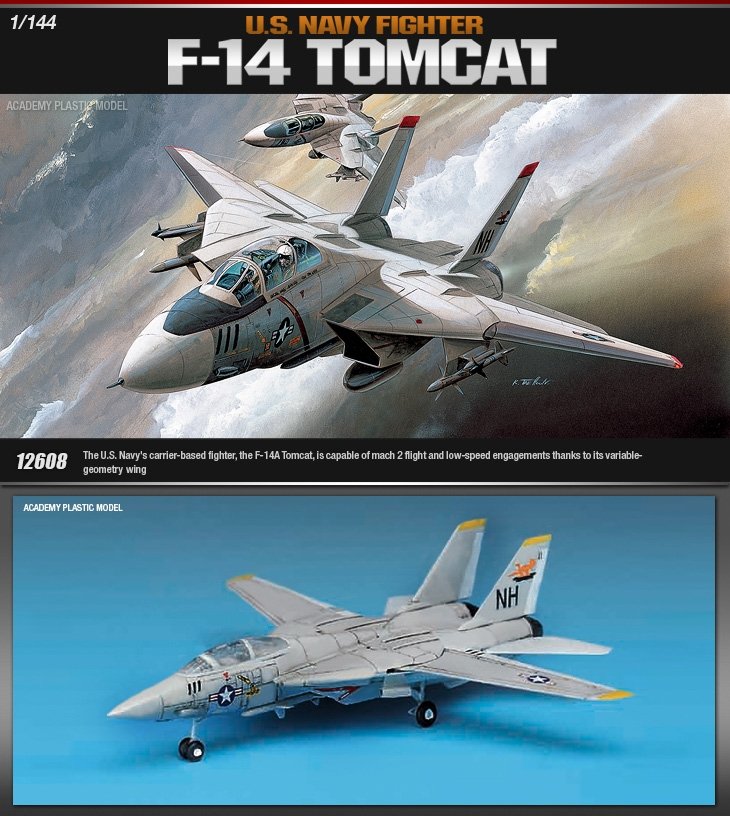Academy 12608 F-14 Tomcat 1/144 – immagine 2