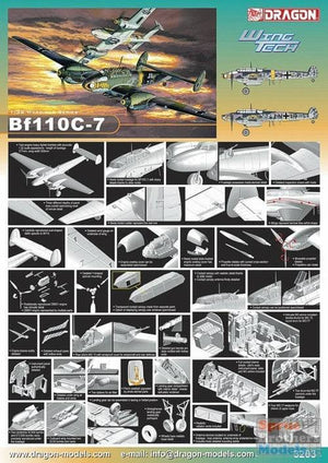 Dragon 3203 Messerschmitt Bf110 C-7 1/32 – image 2