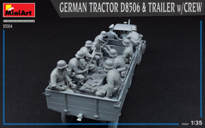 MiniArt 35314 GERMAN TRACTOR D8506 &amp;amp; TRAILER w/CREW 1/35 – zdjęcie 7