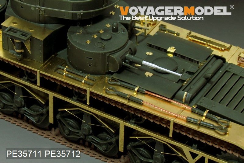 Voyager Model PE35711 WWII Russian T-35 Heavy Tank Basic (Gun barrel Include) (For HobbyBoss 83841) 1/35 – zdjęcie 2