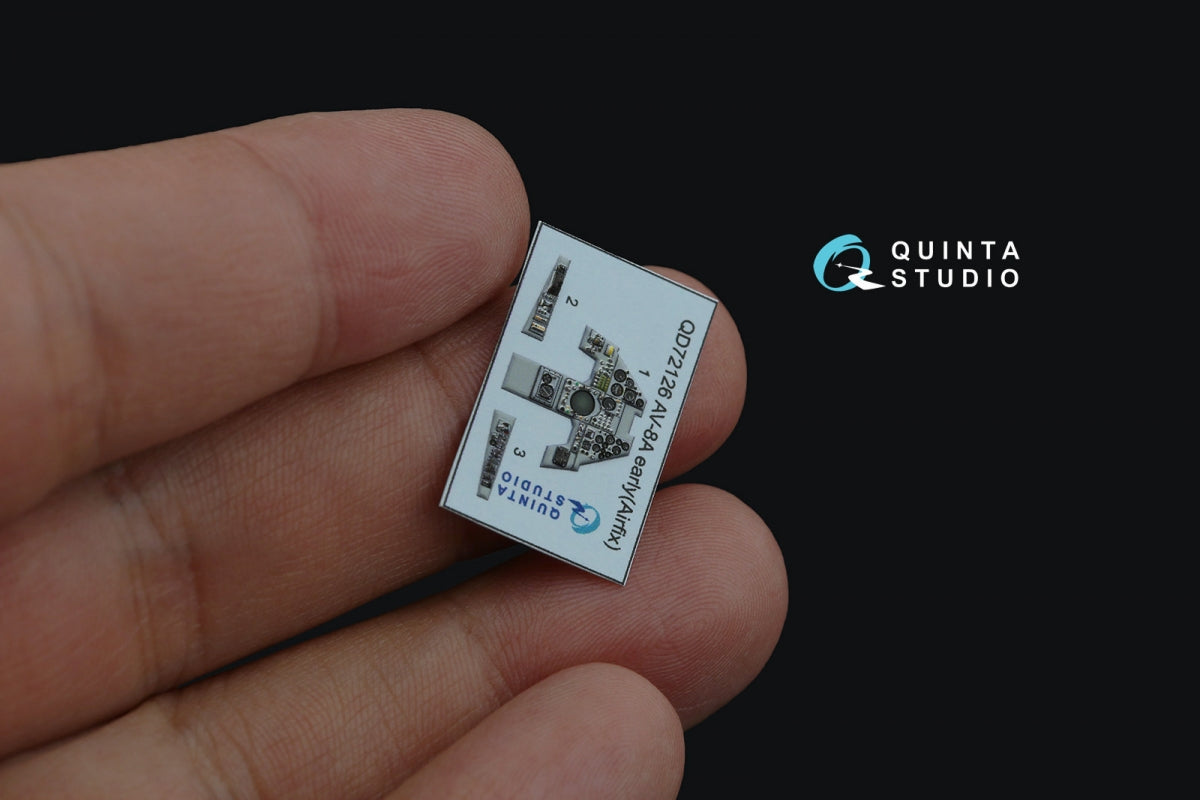 Quinta Studio QD72126 AV-8A early 3D-Printed coloured Interior on decal paper (Airfix) 1/72 – zdjęcie 5
