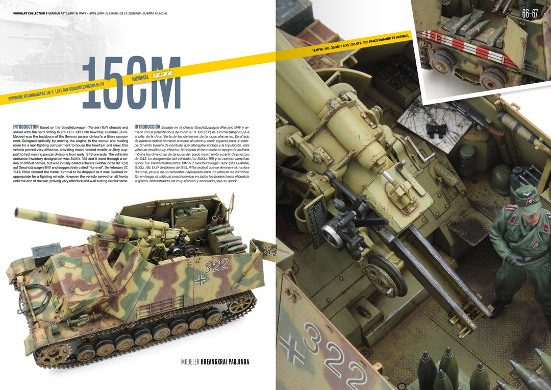 AK Interactive AK4907 WORN ART COLLECTION ISSUE 05 – GERMAN ARTILLERY - Bilingual English/Spanish – zdjęcie 8
