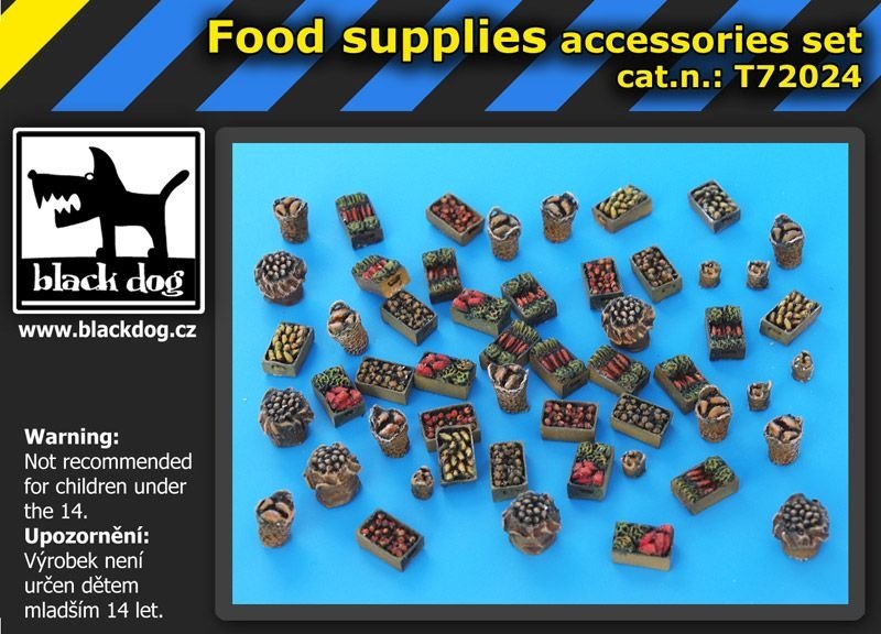 Black Dog T72024 Food supplies accessories set 1/72 – zdjęcie 2
