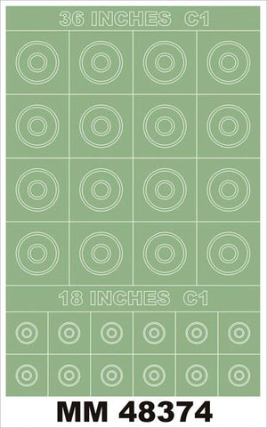 Montex MM48374 RAF ROUNDELS TYPE C1 36.18 Inches 1/48