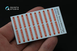 Quinta Studio QP35006 Remove Before Flight standart external streamer 24, 20 Pcs 1/35 – zdjęcie 2