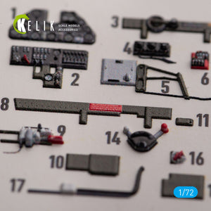 KELIK K72154 P-40K - interior 3D decals for Special Hobby kit 1/72 – zdjęcie 3
