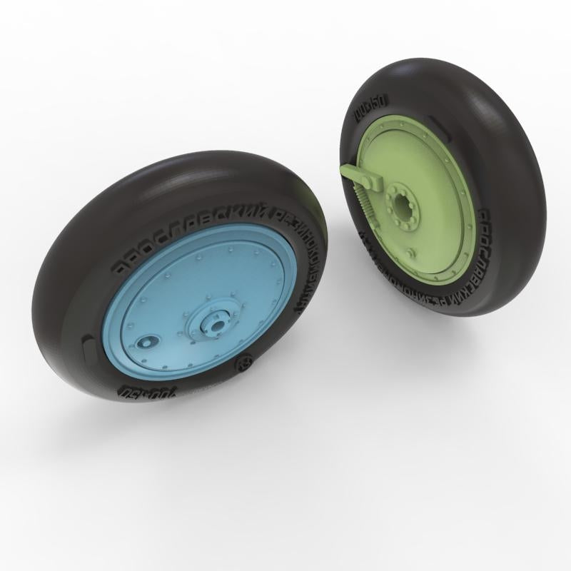 Quinta Studio QT48036 I-16 Wheels (late type) with separate hubs and weighted tires (all kits) 1/48 – image 2