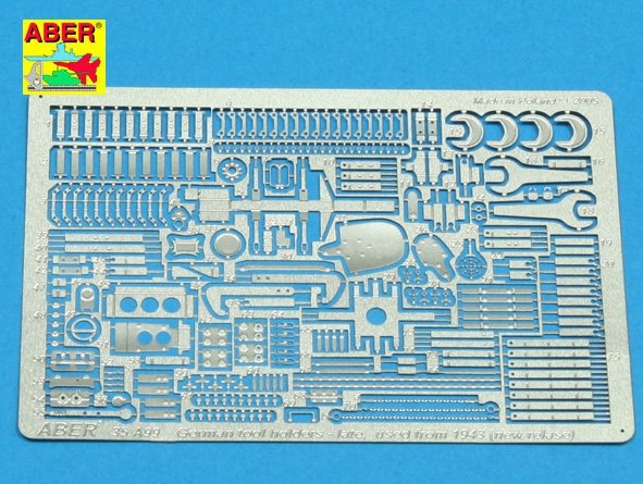 Aber 35A099 German tool holders late used from 1943 (new relase) 1/35