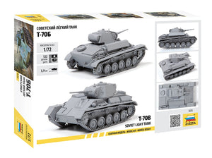 Zvezda 5078 Soviet light tank T-70B 1/72 – zdjęcie 2