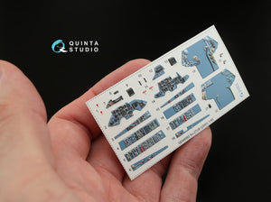 Quinta Studio QD48062 Su-27UB 3D-Printed &amp;amp; colored Interior on decal paper (for GWH kit) 1/48 – image 2