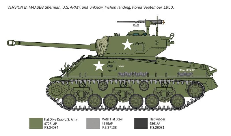 Italeri 6586 Sherman M4A3E8 - Korean War 1/35 – zdjęcie 6