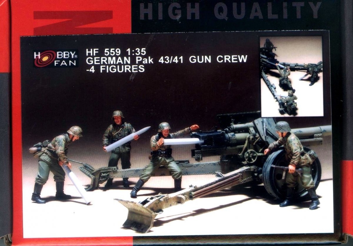 Hobby Fan HF559 ÉQUIPE DE MITRAILLEUSE ALLEMANDE PAK43/41 - 4 FIGURINES 1/35 – image 2