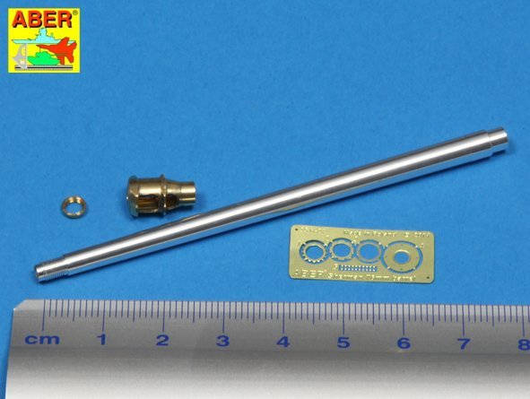 Aber 35L-137 U.S 76 mm M1A2 barrel with muzzle brake for Sherman M4 &amp;amp; M-18 Hellcat 1/35 – immagine 2
