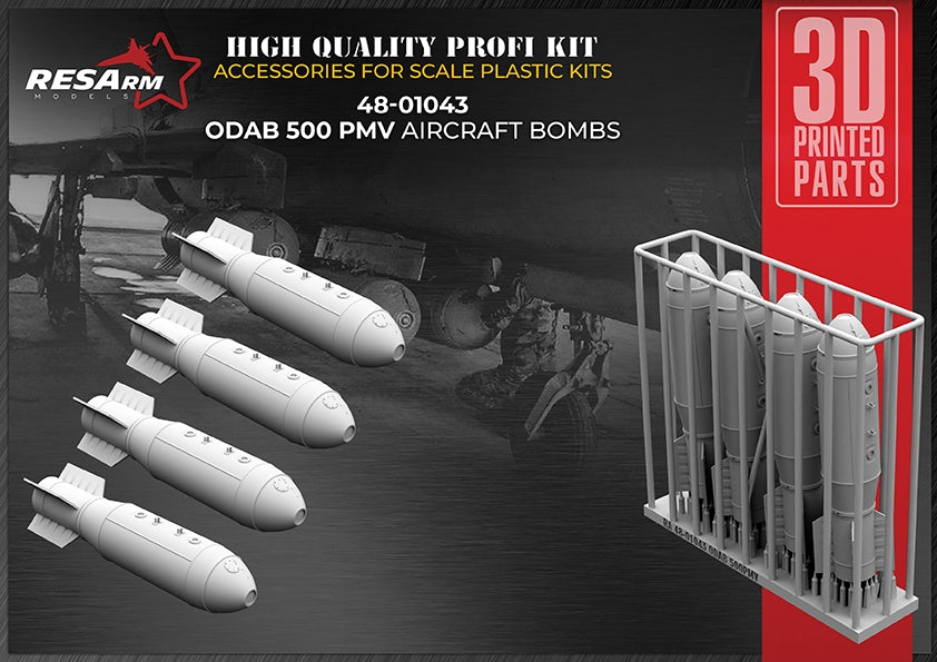 RESArm 48-01043 ODAB 500 PMV - AIRCRAFT BOMBS (3D resin printing) 1/48