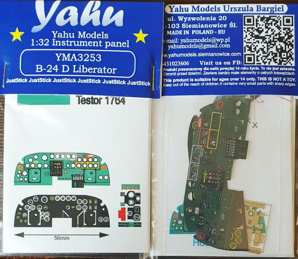 Yahu YMA3253 B-24 D Liberator pour Hobby Boss 1/32