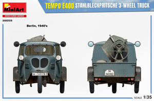 MiniArt 38059 TEMPO E400 STAHLBLECHPRITSCHE 3-WHEEL TRUCK 1/35 – zdjęcie 4
