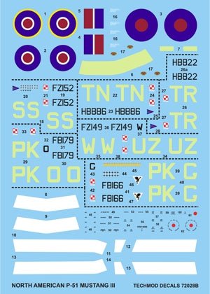 Techmod 72028 - North American P-51 Mustang III 1/72