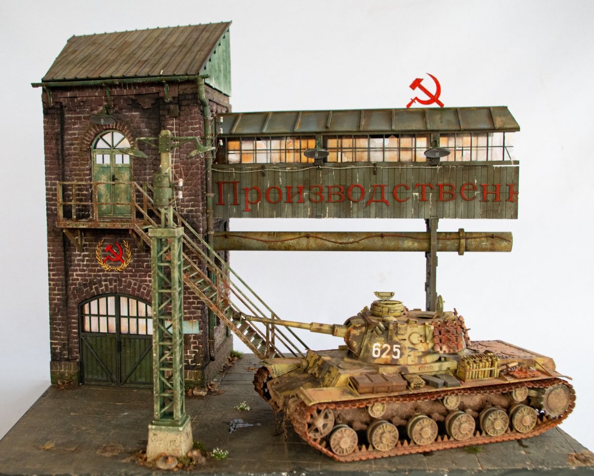 RT-Diorama 35305 Diorama-Base: Gun Factory &amp;quot;Barrikaden&amp;quot; 1/35 – imagen 10