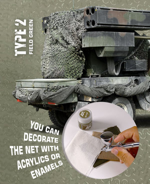 AK Interactive AK8067 CAMOUFLAGE NET FIELD GREEN TYPE 2 – zdjęcie 2