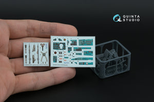 Quinta Studio QD+48576 MiG-21SM Fishbed-J 3D-Printed &amp;amp; colored Interior on decal paper (Eduard) (with 3D-printed resin parts) 1/48 – image 13