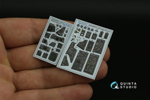 Quinta Studio QDS-48405 F-14D 3D-Printed &amp;amp; colored Interior on decal paper (Hobby Boss) (Small version) 1/48 – image 5