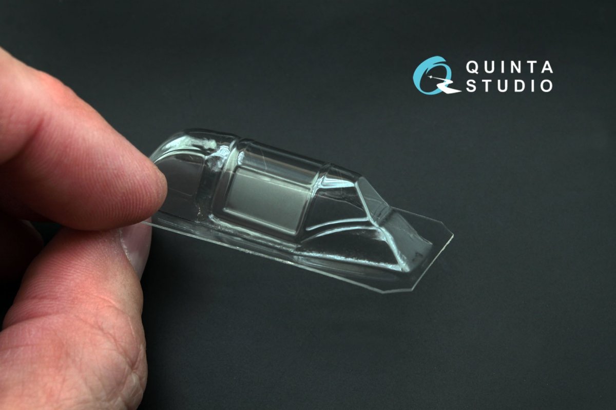 Quinta Studio QC48005-S La-5 vacuformed clear canopy 1 pcs (for Zvezda kit) 1/48 – zdjęcie 3