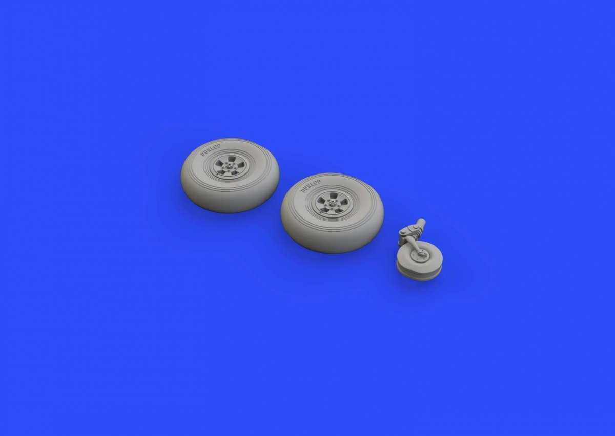 Eduard 648413 Typhoon Mk. Ib wheels late EDUARD, HASEGAWA 1/48 – image 3