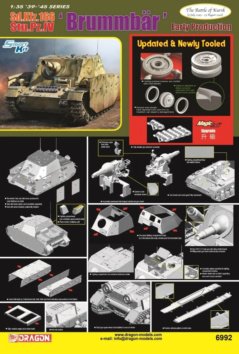 Dragon 6992 Sd.Kfz.166 Stu.Pz.IV &amp;#39;Brummbär&amp;#39; Early Production 1/35 – image 2
