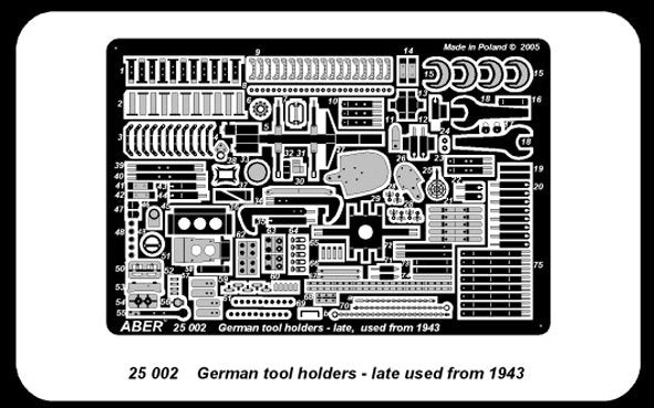 Aber 25002 German tool holders - late used from 1943 1/25 scale model 1/25 – image 5